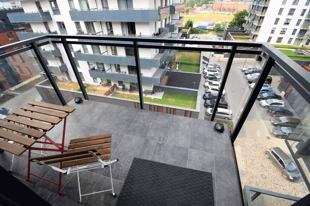 Apartament Blue Bastion Walowa 23C Z Klimatyzacja I Miejscem Parkingowym W Podziemnym Parkingu Gdansk Ngoại thất bức ảnh