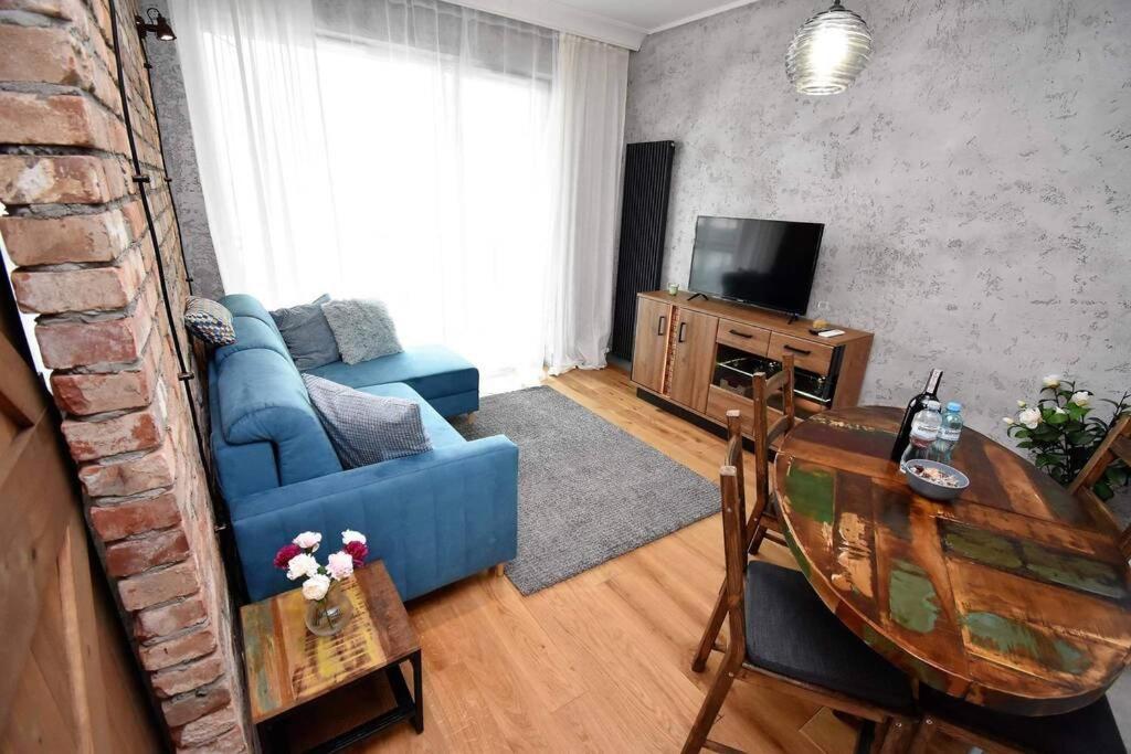 Apartament Blue Bastion Walowa 23C Z Klimatyzacja I Miejscem Parkingowym W Podziemnym Parkingu Gdansk Ngoại thất bức ảnh